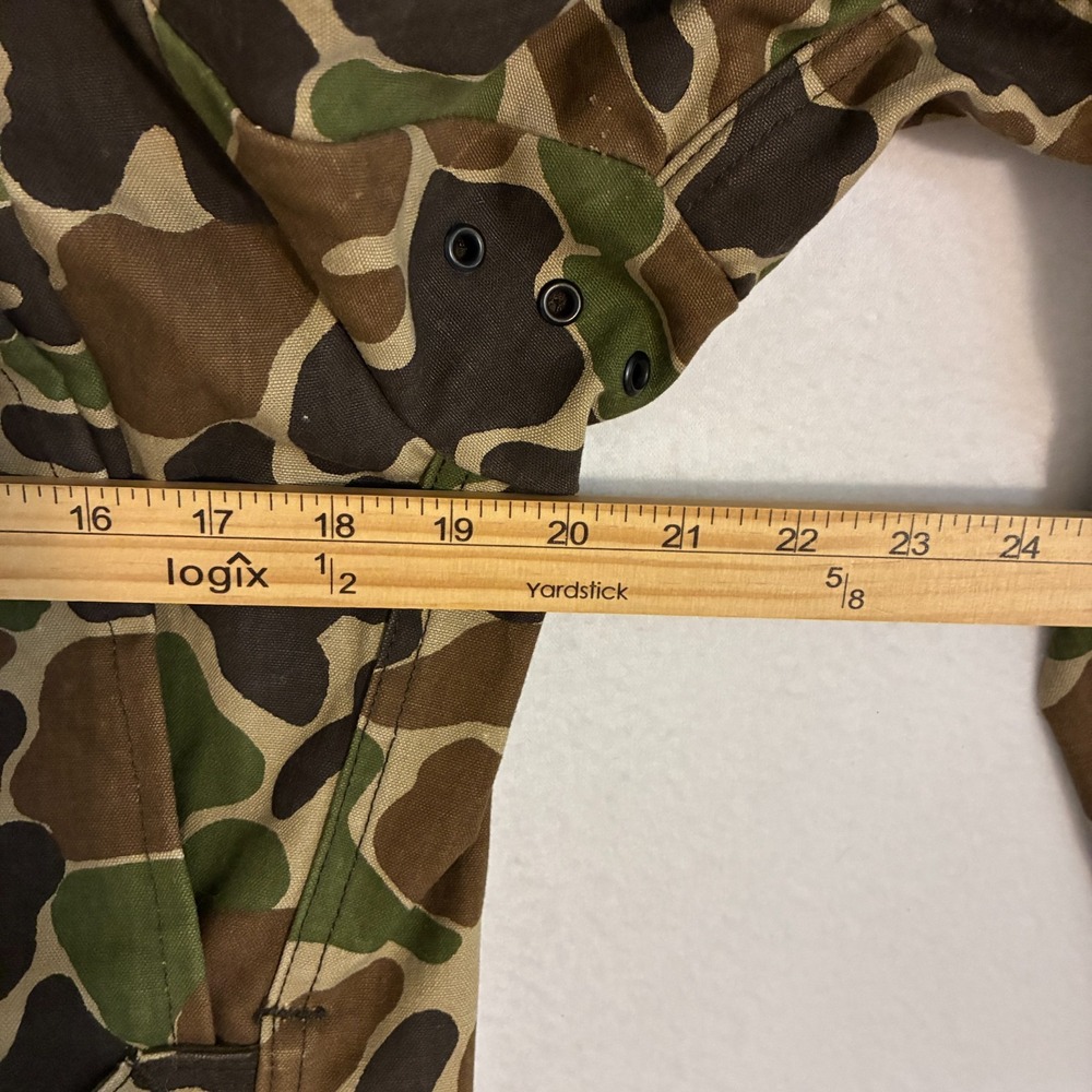 Vintage LL Bean Duck Hunter Jacket Men's Size 32 Camo Slant Pocket Gorpcore - Picture 7 of 9